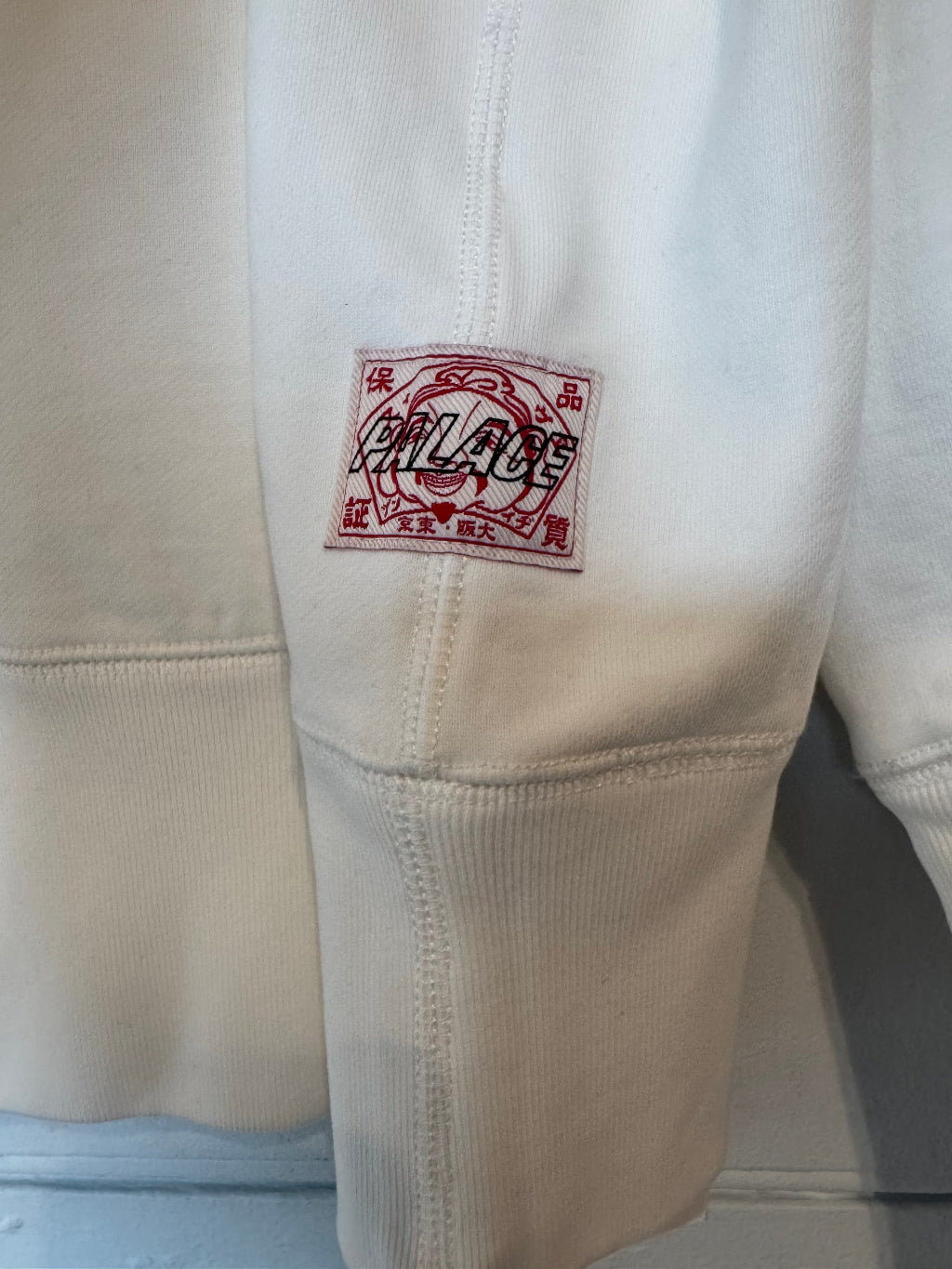 Palace X Evisu Ecru/Navy sweatshirt