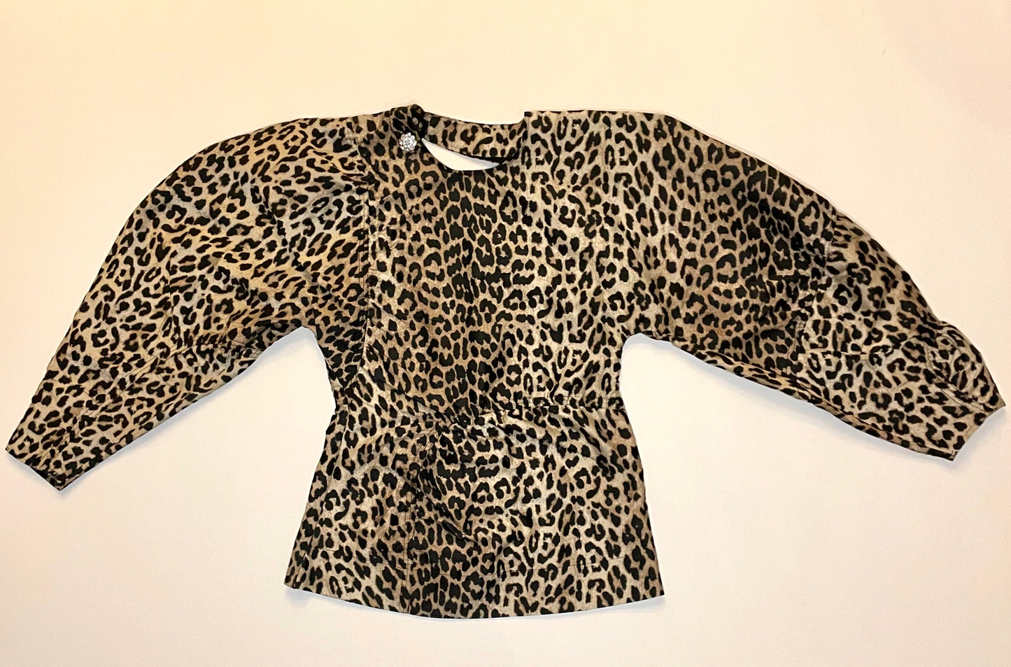 Ganni Multi Leopard Jacquard Backless Top