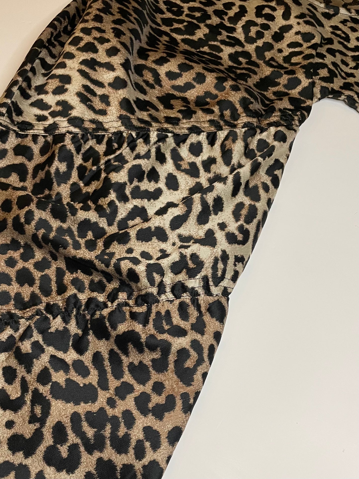 Ganni Multi Leopard Jacquard Backless Top