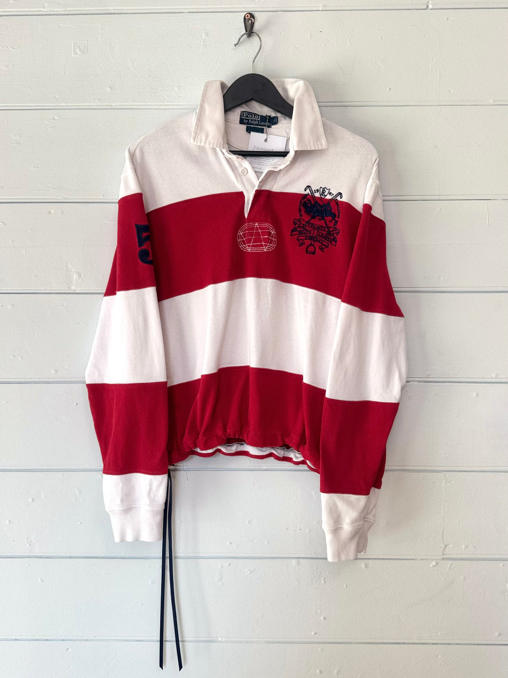 Earl Upcycled Ralph Lauren Red/White Rugby Shirt