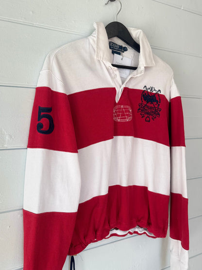 Earl Upcycled Ralph Lauren Red/White Rugby Shirt