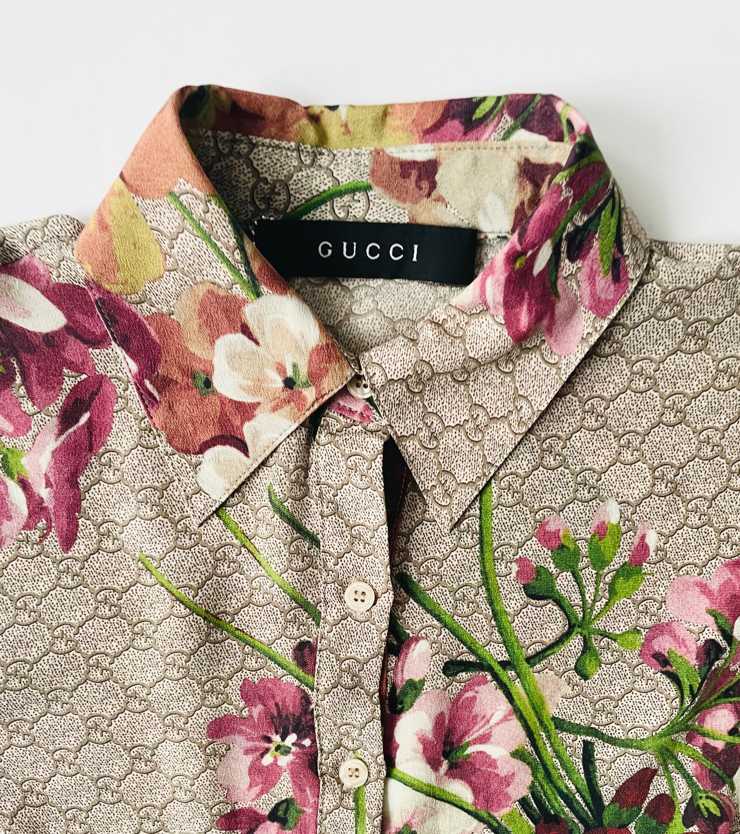 Gucci Silk Floral Printed Shirt