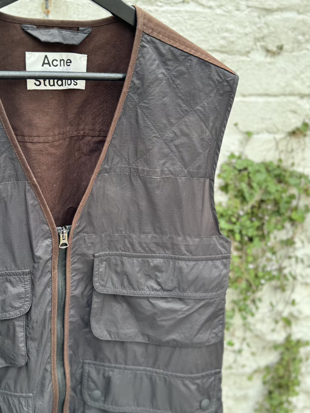 Acne Studios Brown Workwear Waistcoat