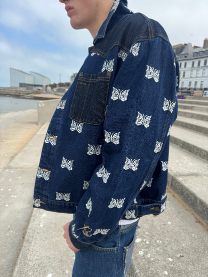 Palace x Needles Blue Denim Jacket
