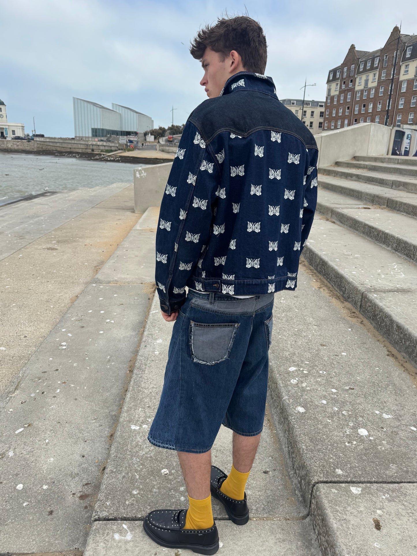 Palace x Needles Blue Denim Jacket