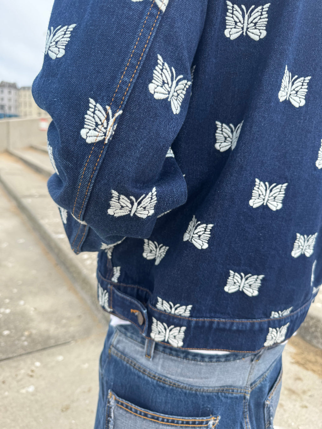 Palace x Needles Blue Denim Jacket