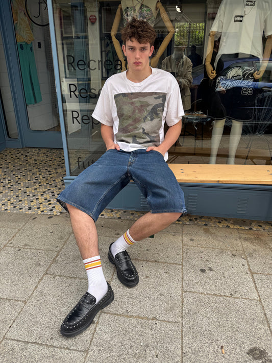 MM6 Margiela white camo print t-shirt