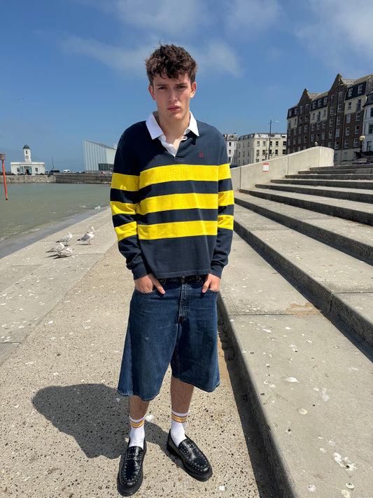 Amie Leon Dore rugby navy/ yellow