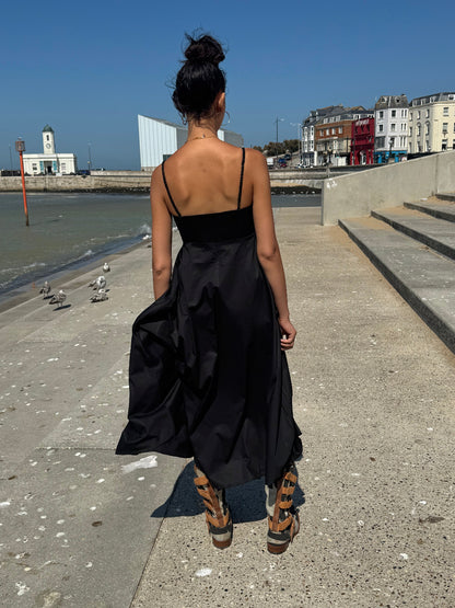Dissh Black Maxi Cotton Sundress