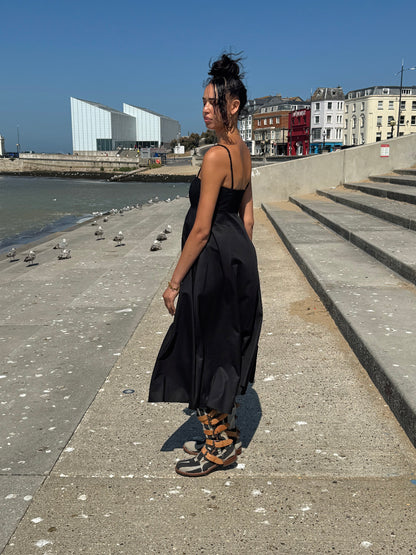 Dissh Black Maxi Cotton Sundress