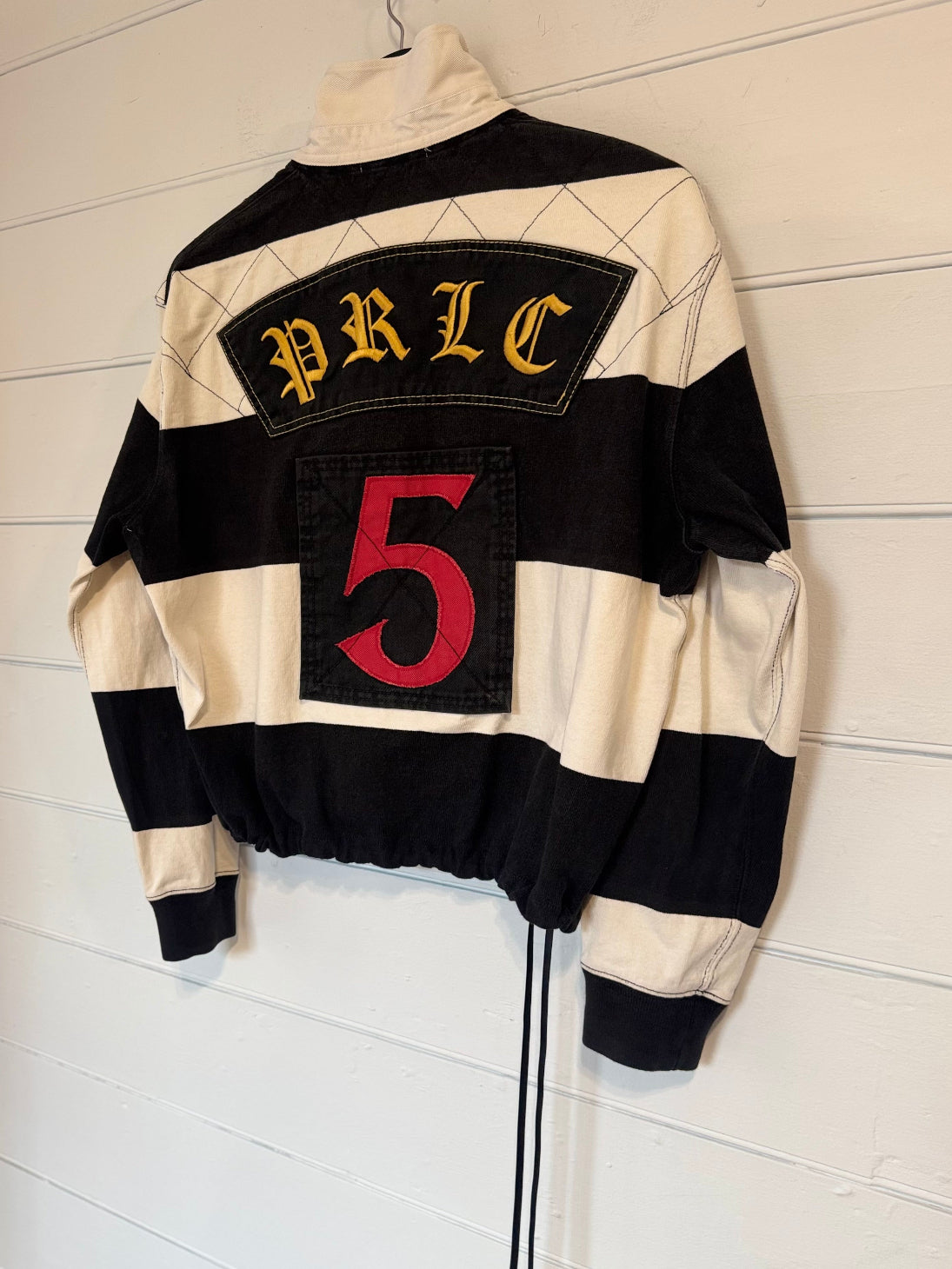 Earl Ralph Lauren Black/White Long Sleeve Rugby Shirt