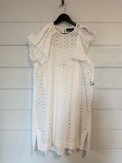 Isabel Marant White Cotton Broderie Short Dress