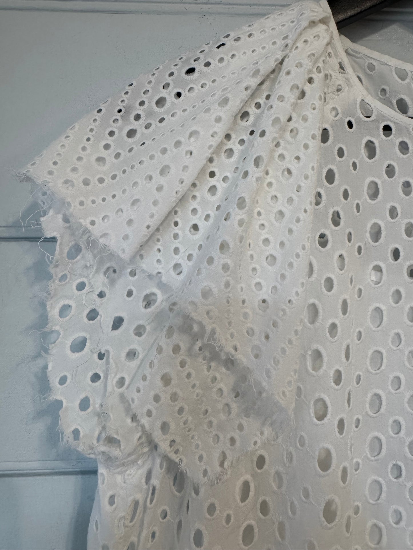 Isabel Marant White Cotton Broderie Short Dress