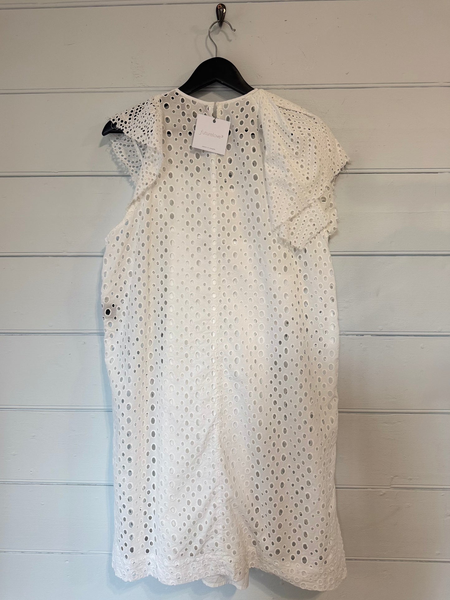 Isabel Marant White Cotton Broderie Short Dress