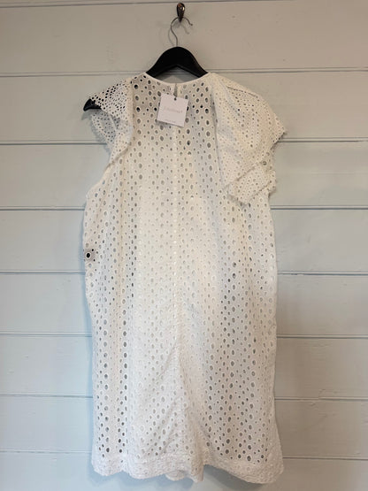 Isabel Marant White Cotton Broderie Short Dress