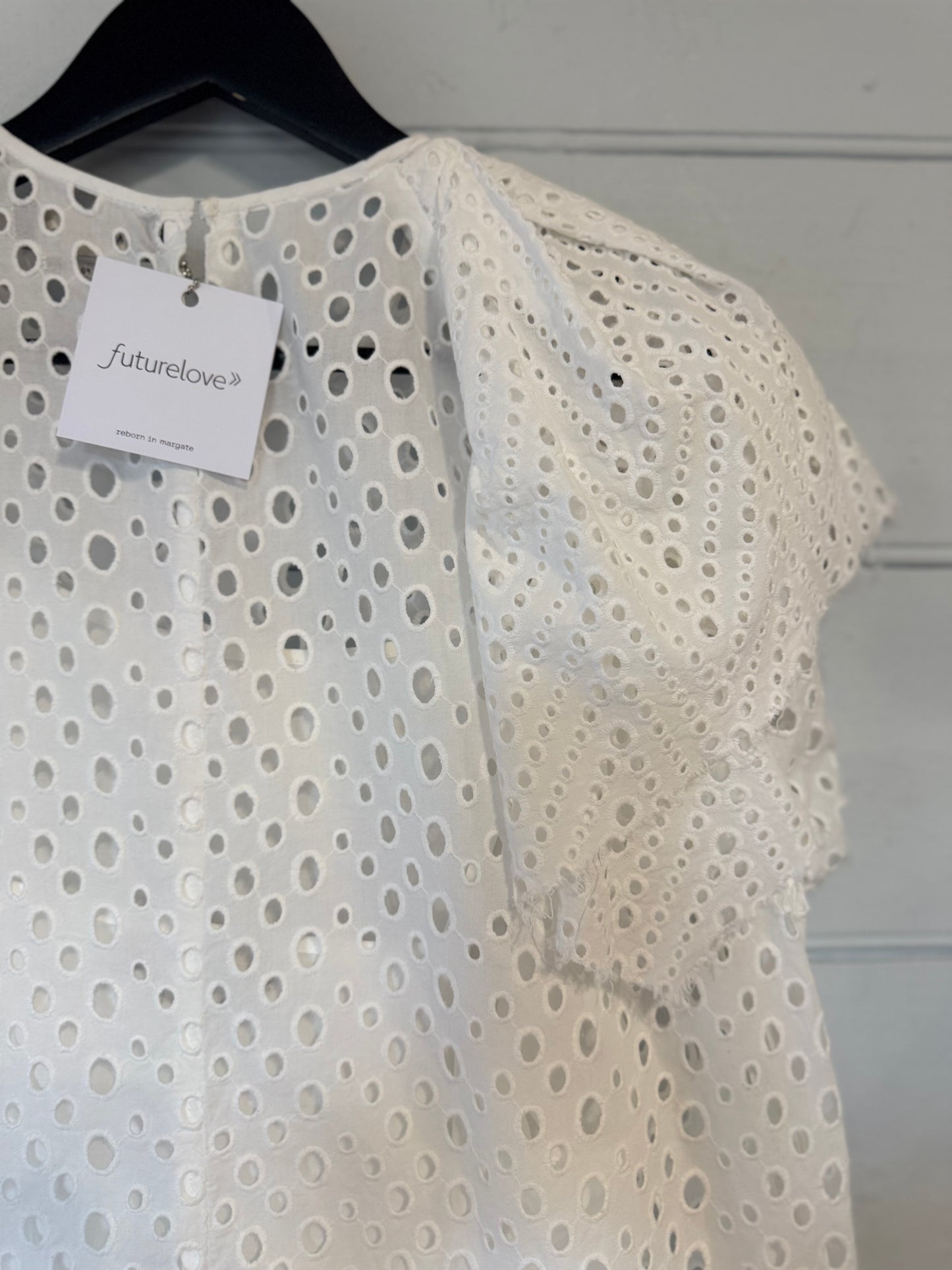 Isabel Marant White Cotton Broderie Short Dress