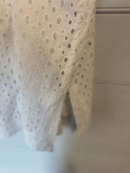 Isabel Marant White Cotton Broderie Short Dress