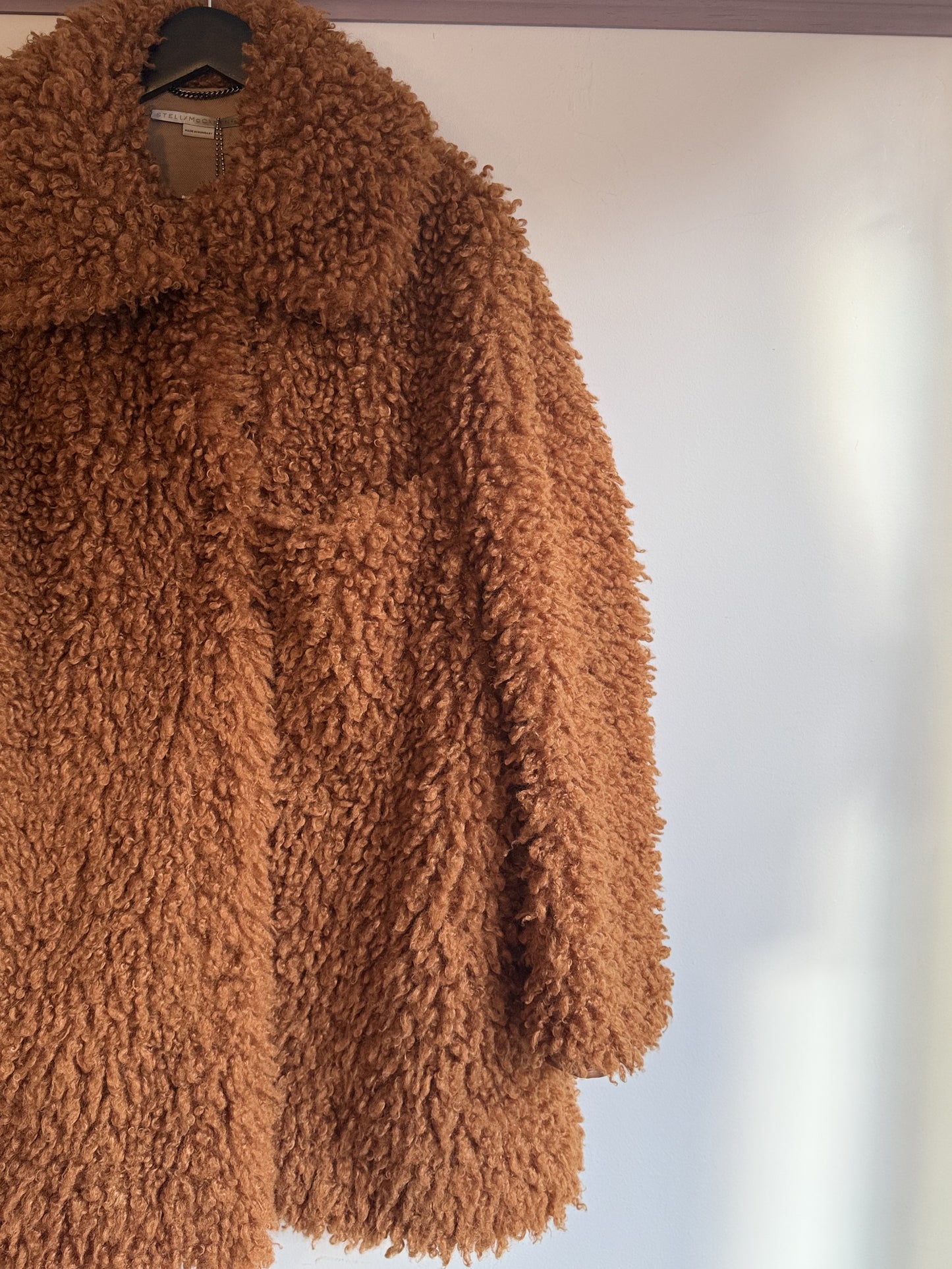 Stella McCartney Ginger Teddy Faux Fur jacket.