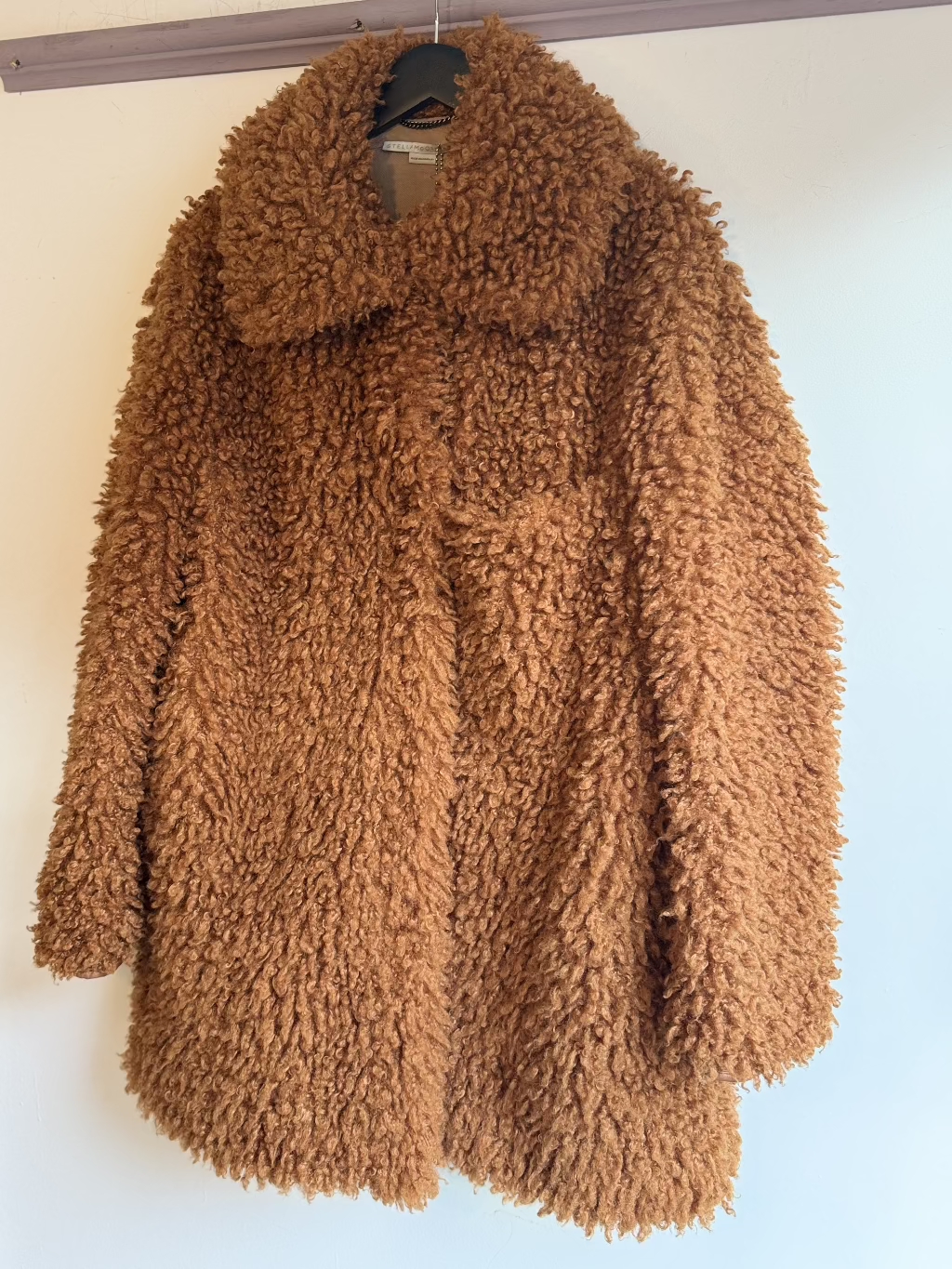 Stella McCartney Ginger Teddy Faux Fur jacket.