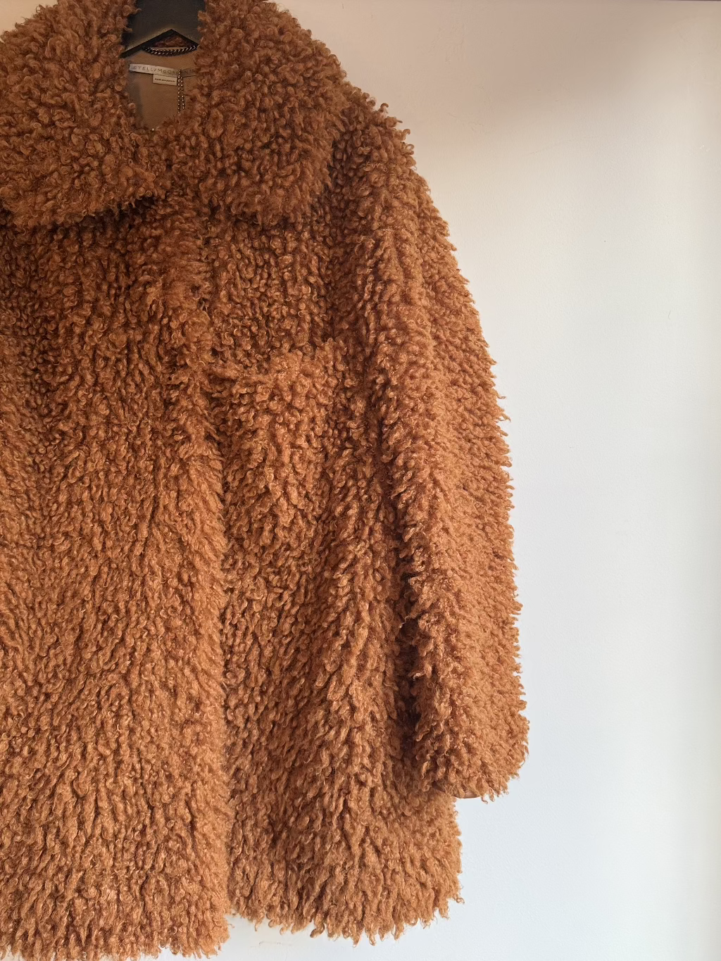 Stella McCartney Ginger Teddy Faux Fur jacket.