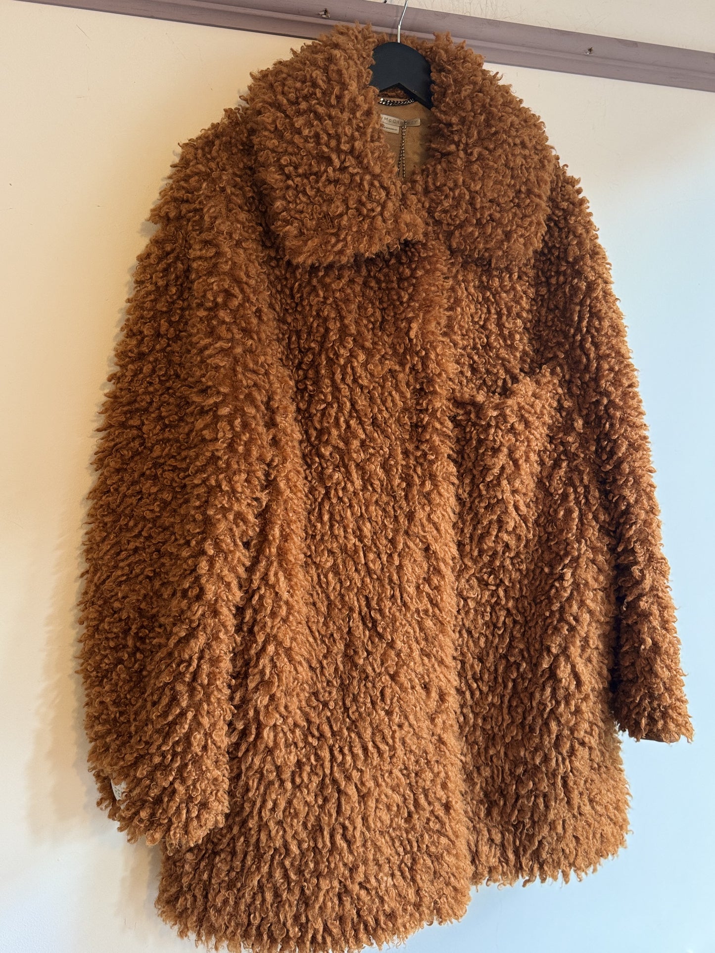 Stella McCartney Ginger Teddy Faux Fur jacket.