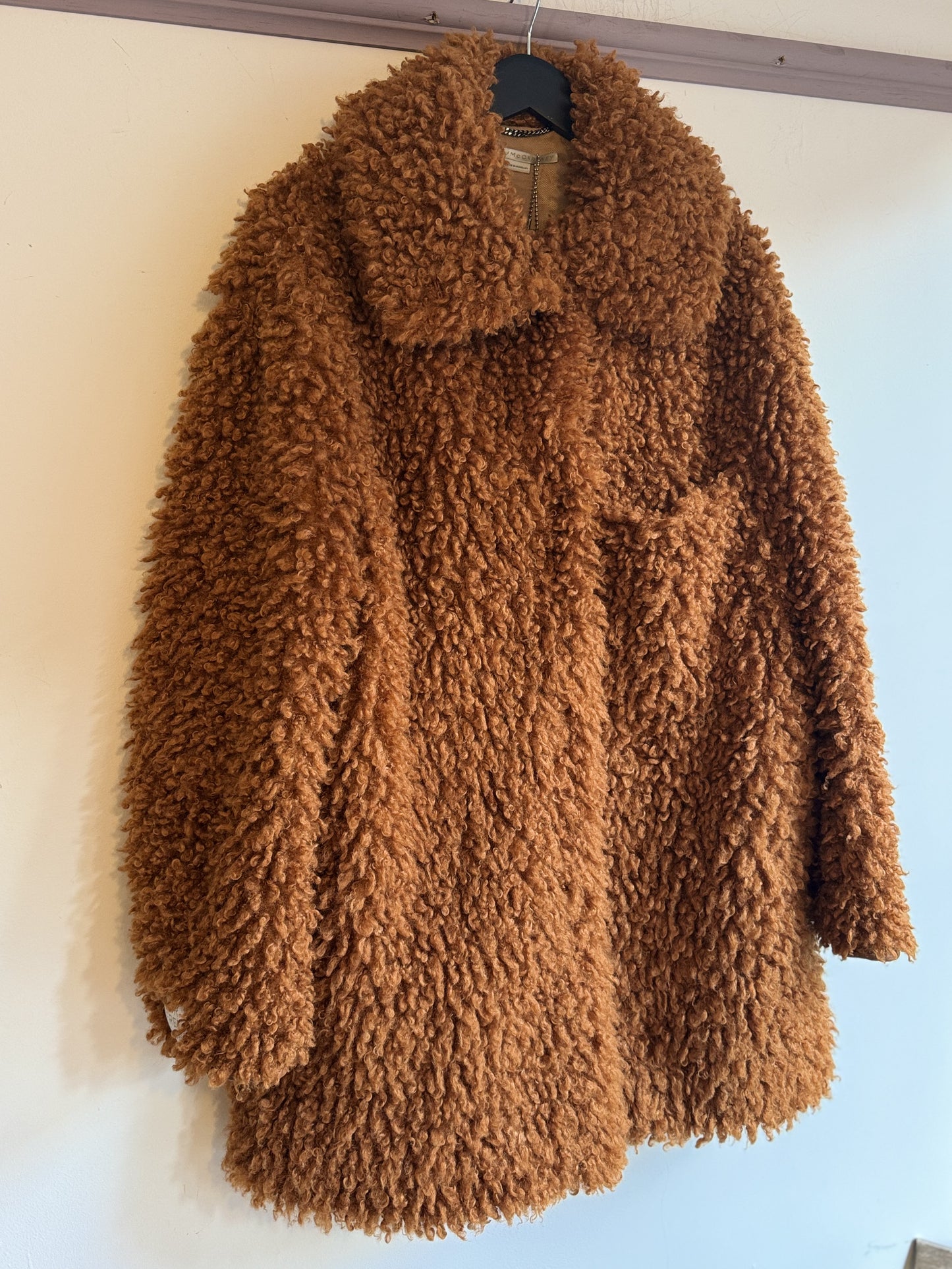 Stella McCartney Ginger Teddy Faux Fur jacket.