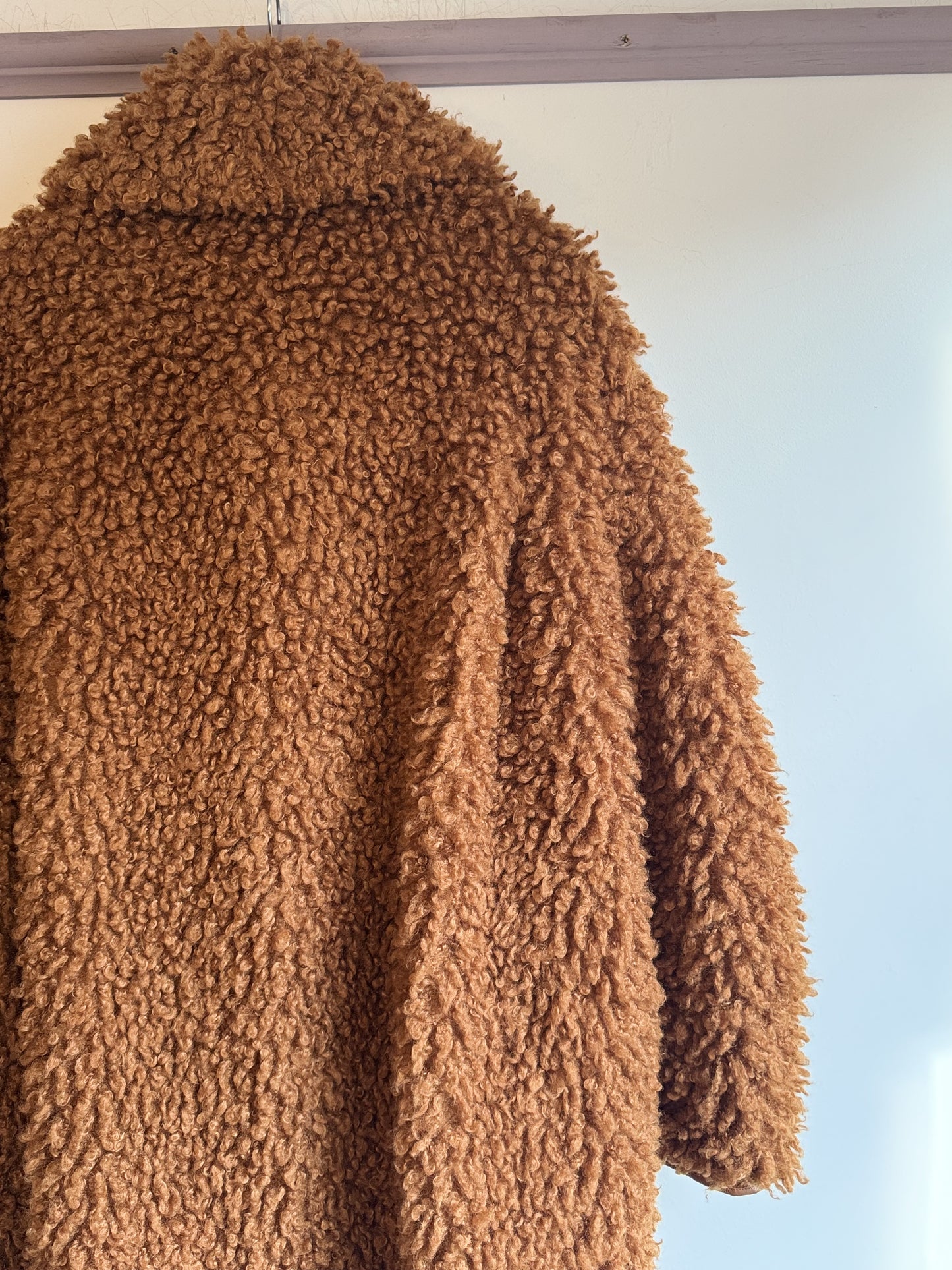 Stella McCartney Ginger Teddy Faux Fur jacket.