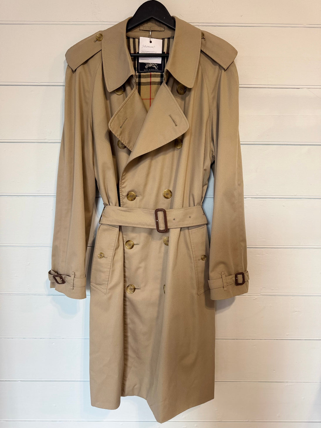 Burberry Vintage Y2K Stone Trench Coat