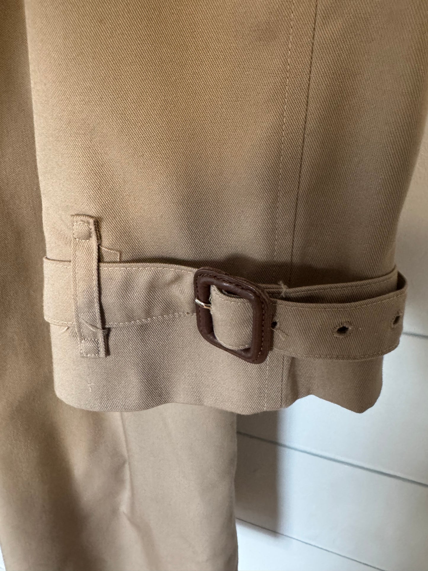 Burberry Vintage Y2K Stone Trench Coat