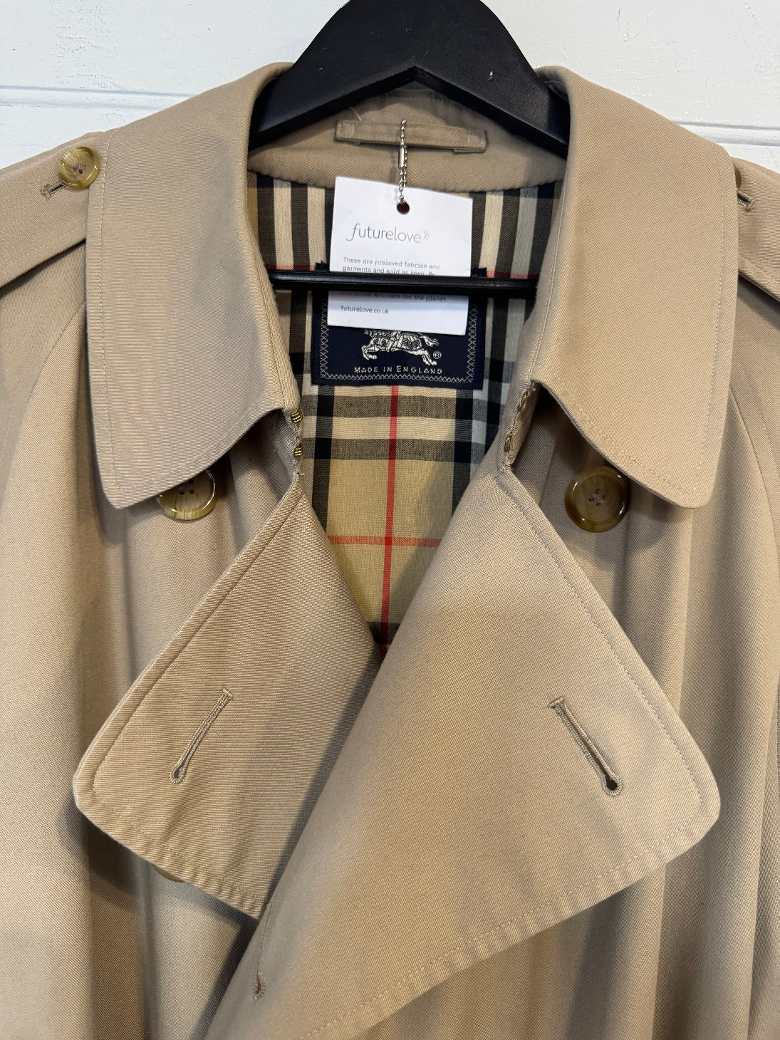 Burberry Vintage Y2K Stone Trench Coat
