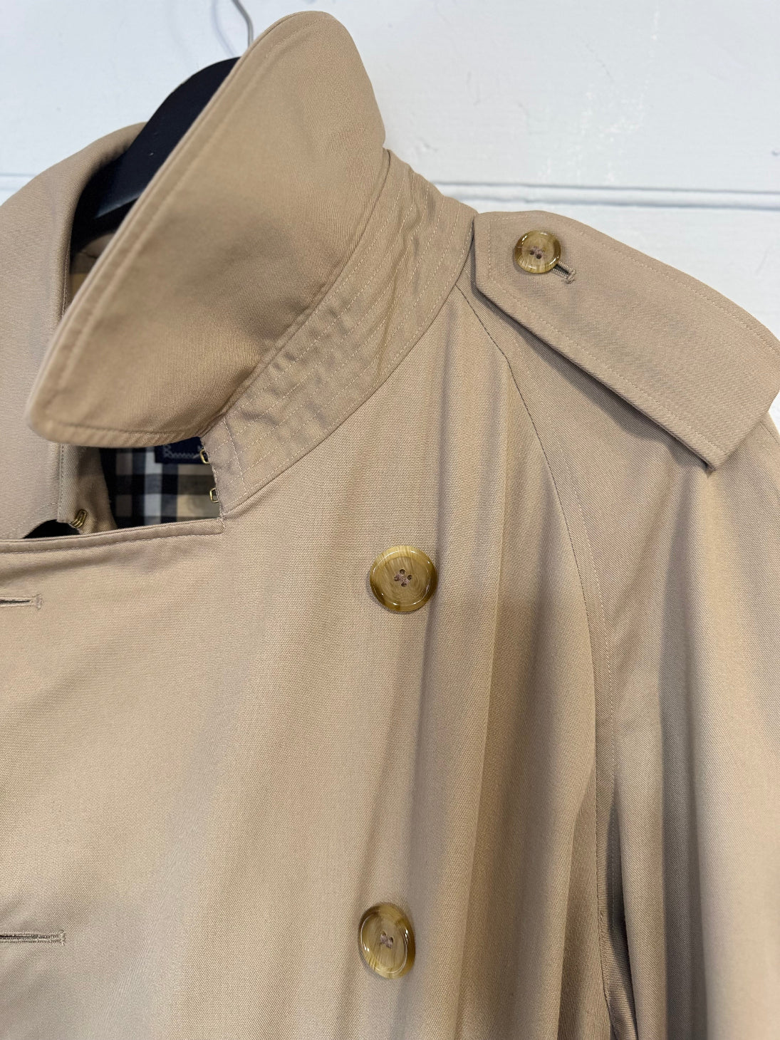 Burberry Vintage Y2K Stone Trench Coat