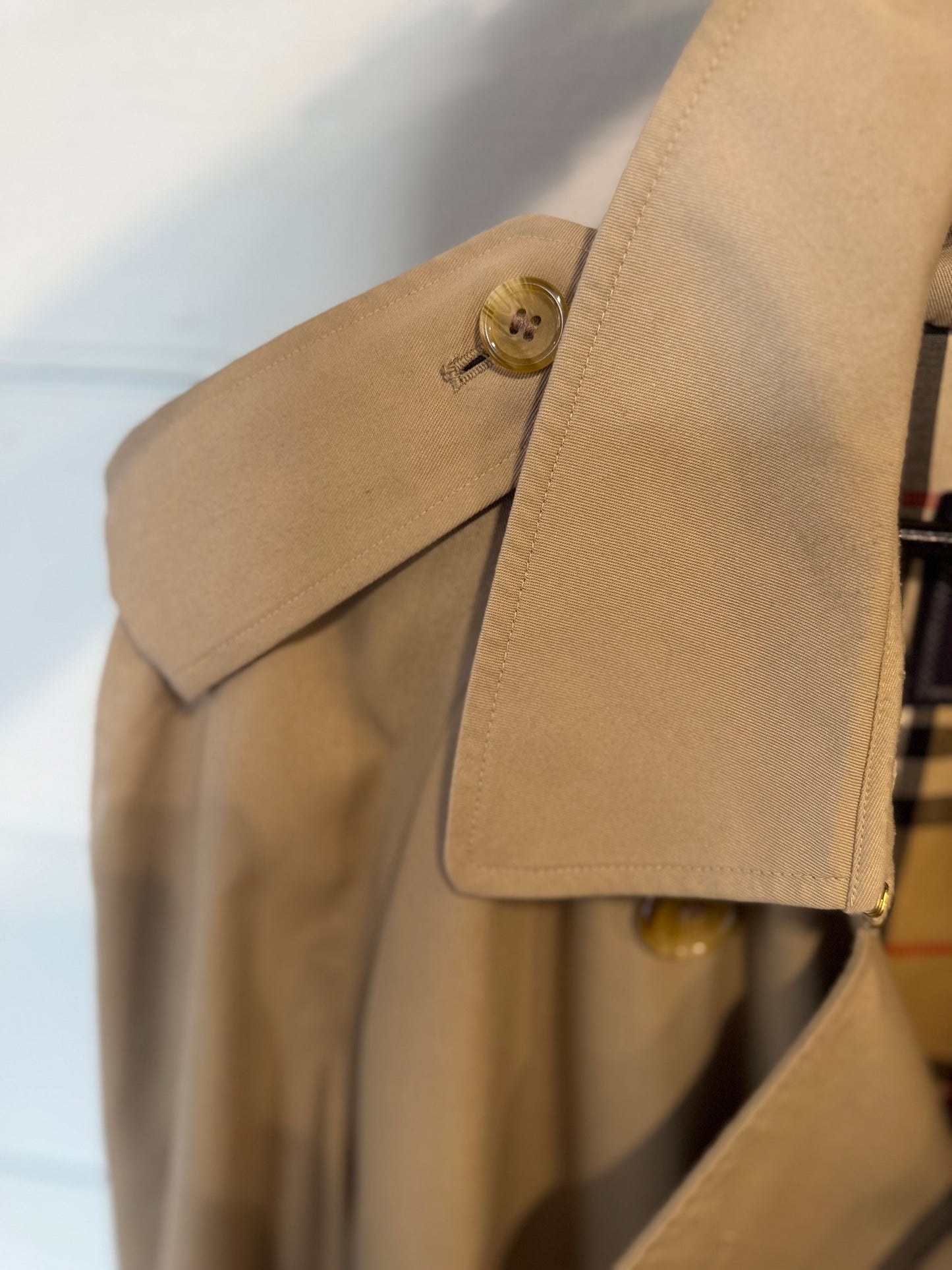 Burberry Vintage Y2K Stone Trench Coat