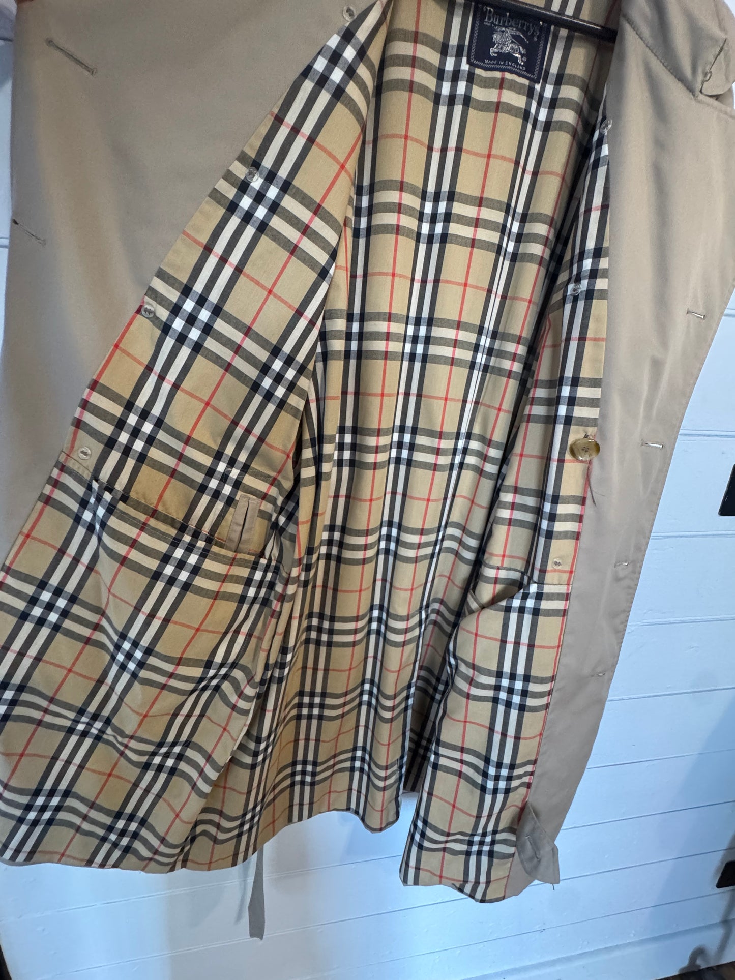 Burberry Vintage Y2K Stone Trench Coat