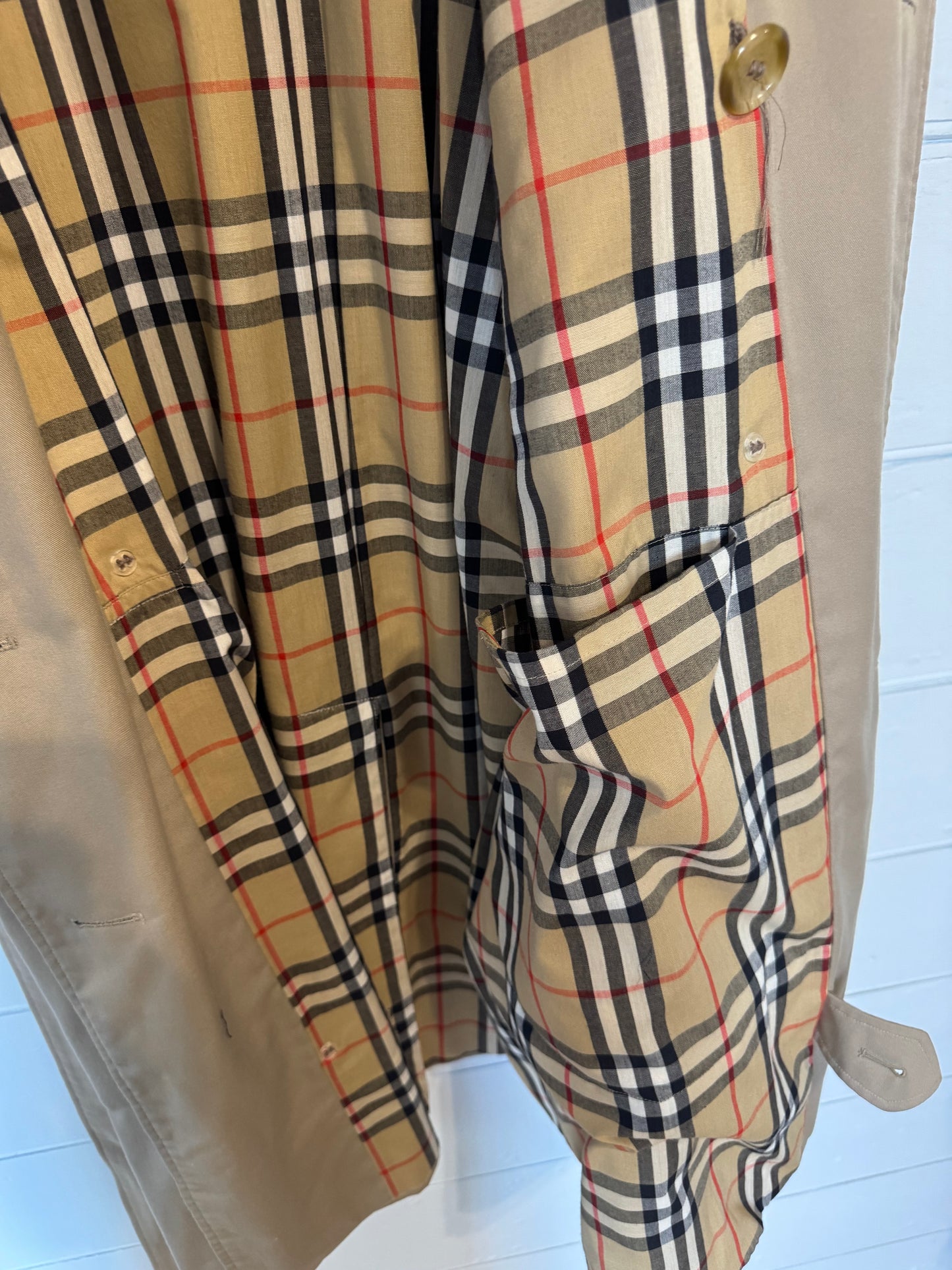 Burberry Vintage Y2K Stone Trench Coat