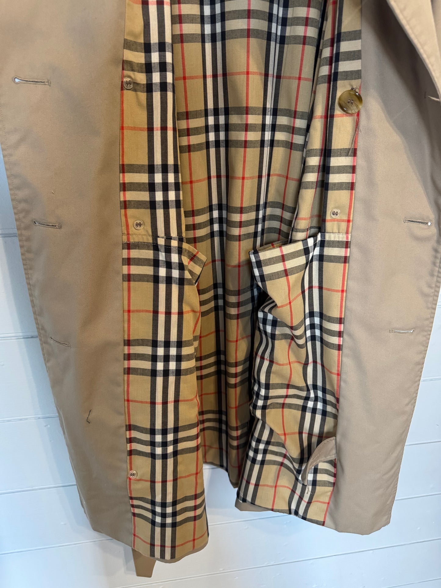 Burberry Vintage Y2K Stone Trench Coat