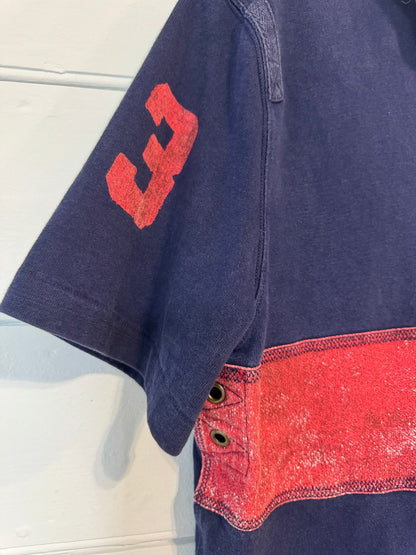 Earl Upcyled Ralph Lauren Navy/Red Big Pony Rugby Shirt