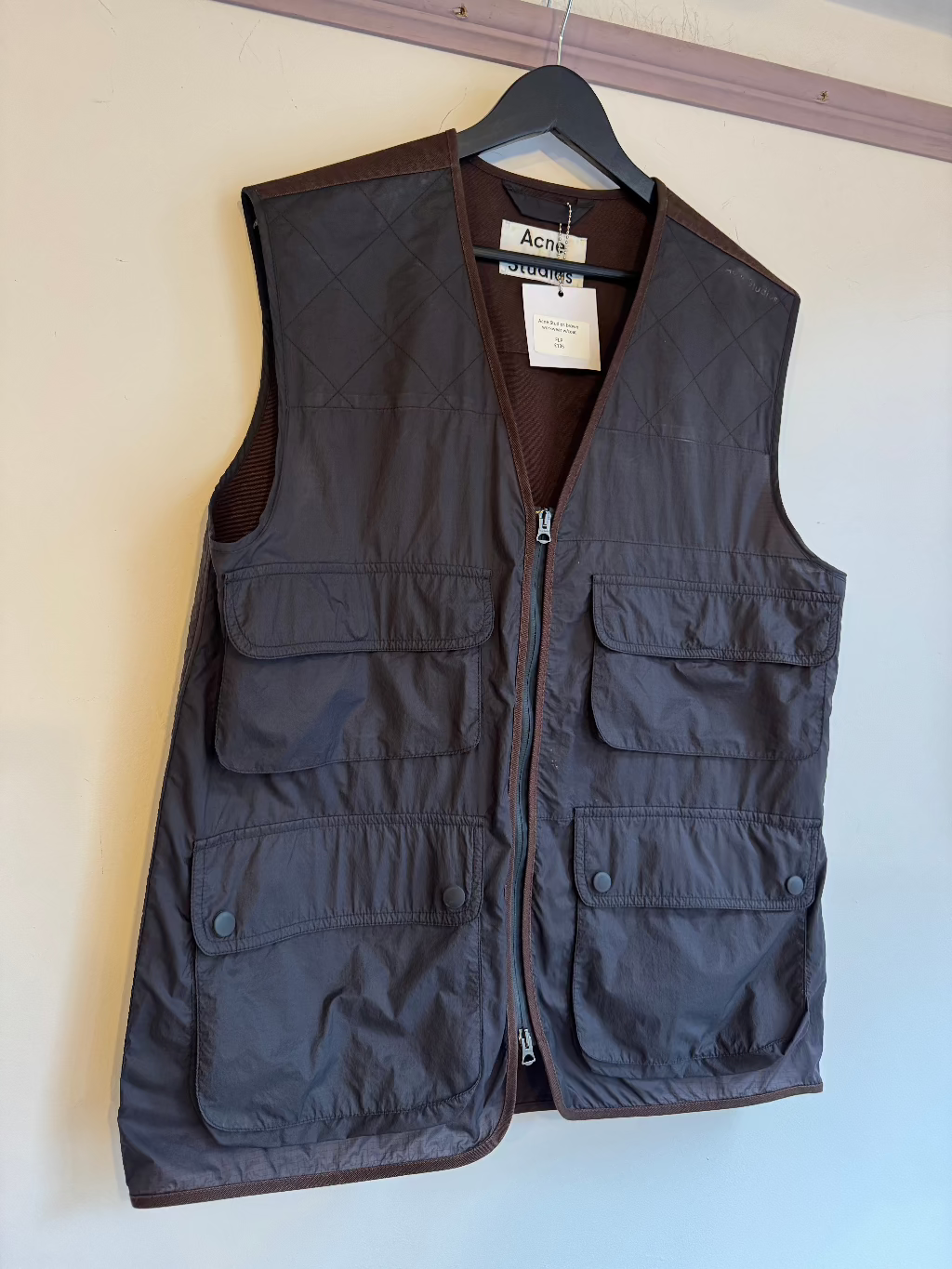 Acne Studios Brown Workwear Waistcoat