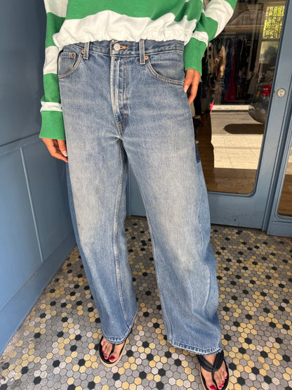 Angel Mid Wash Aged Barrel Upcycled Jean