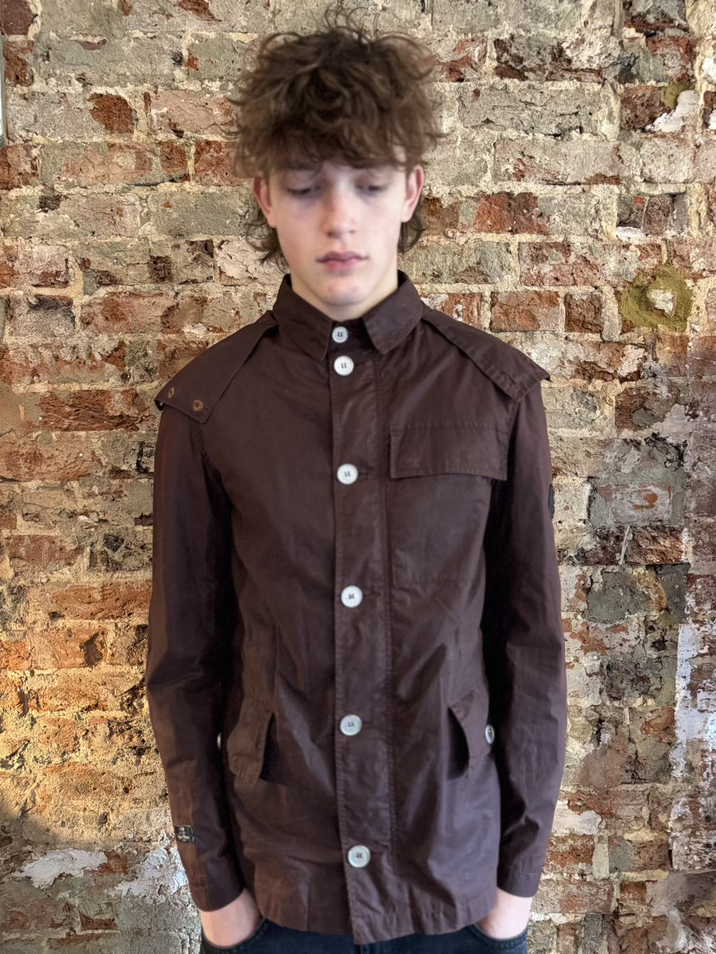 Nigel Cabourn K100 Brown waxed Limited Edition Jacket