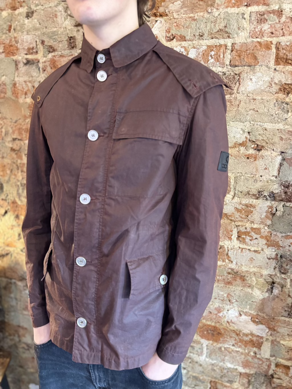 Nigel Cabourn K100 Brown waxed Limited Edition Jacket