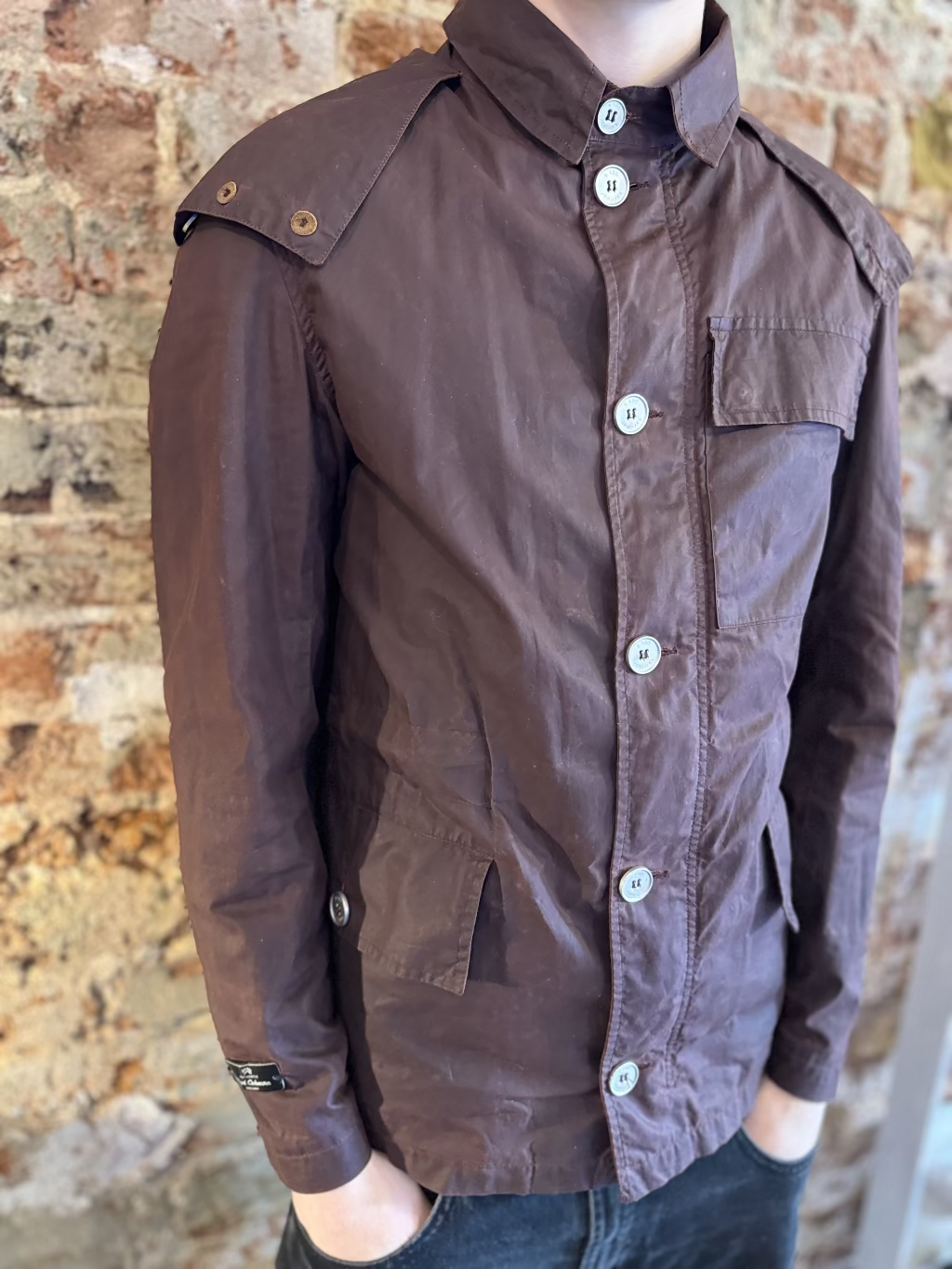 Nigel Cabourn K100 Brown waxed Limited Edition Jacket