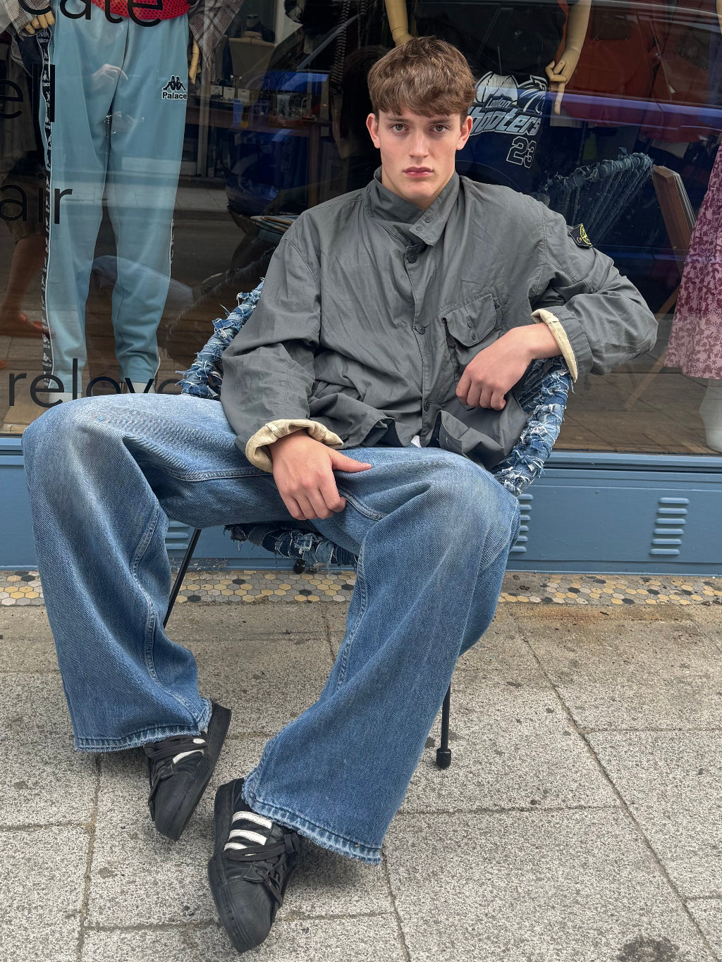 Stone Island Grey 1999 Oversized Field jacket