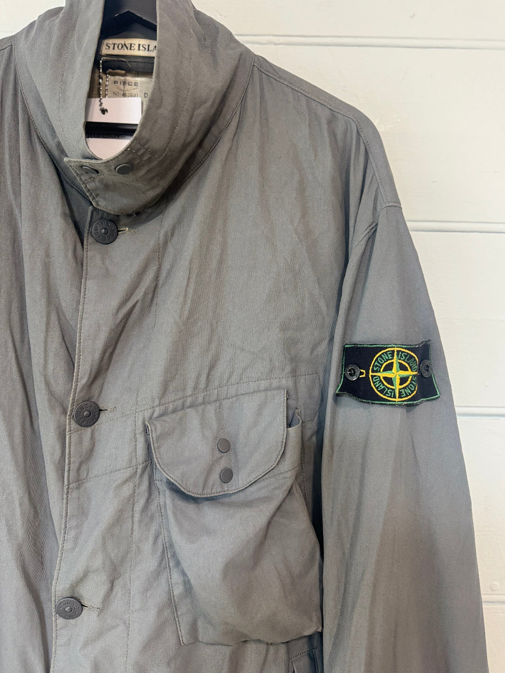 Stone Island Grey 1999 Oversized Field jacket