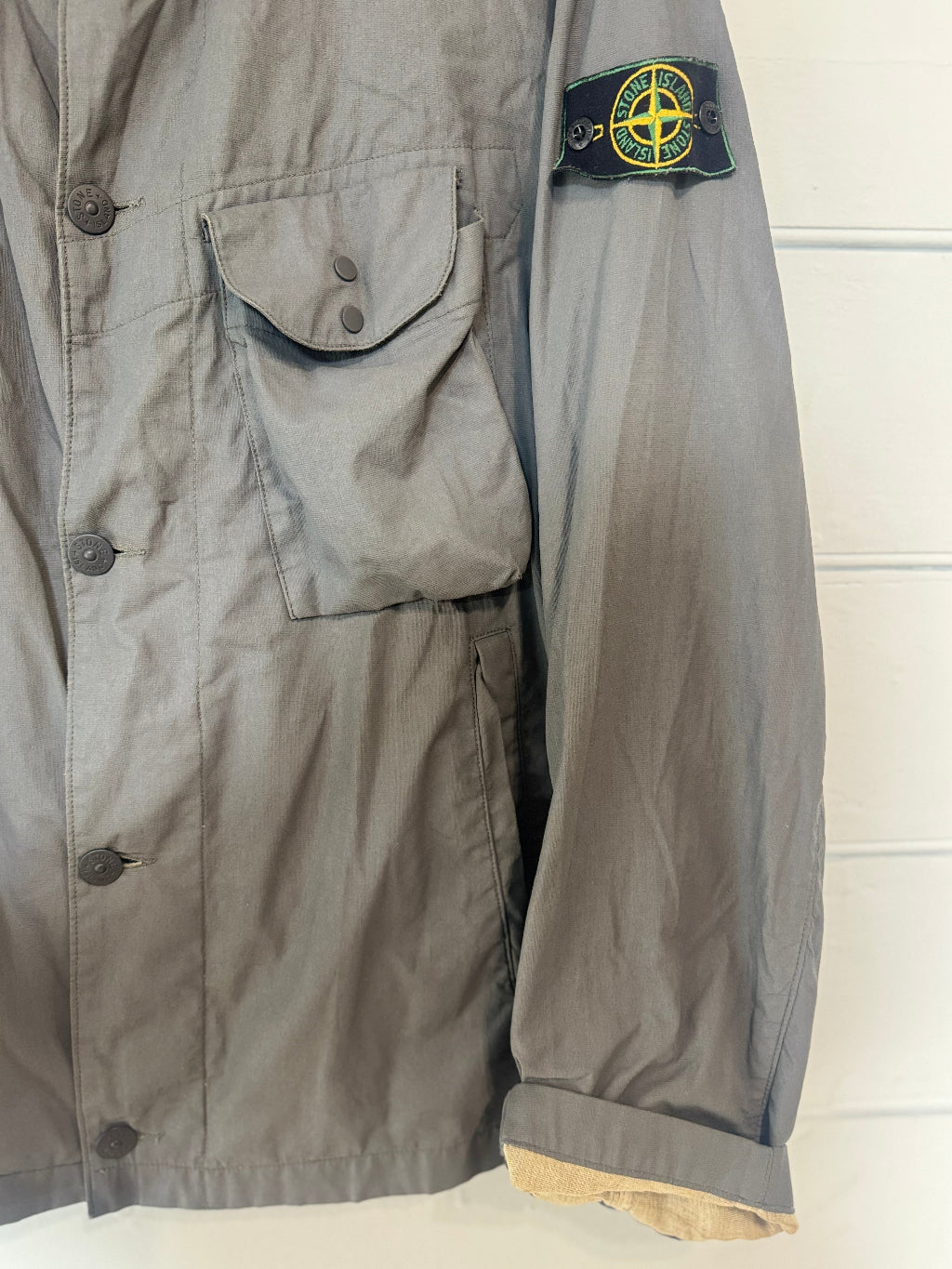 Stone Island Grey 1999 Oversized Field jacket