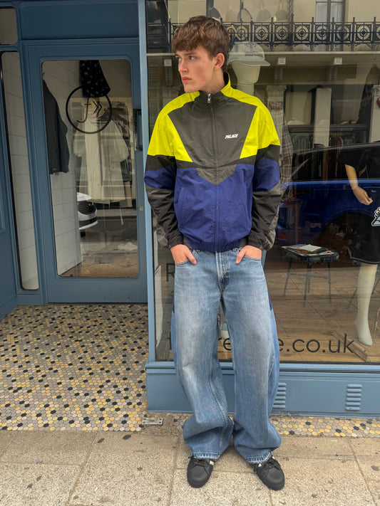Palace Blue/ Acid/ Khaki Panelled Shell Jacket