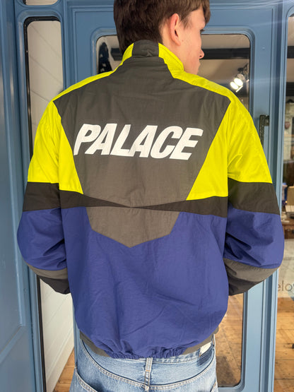 Palace Blue/ Acid/ Khaki Panelled Shell Jacket