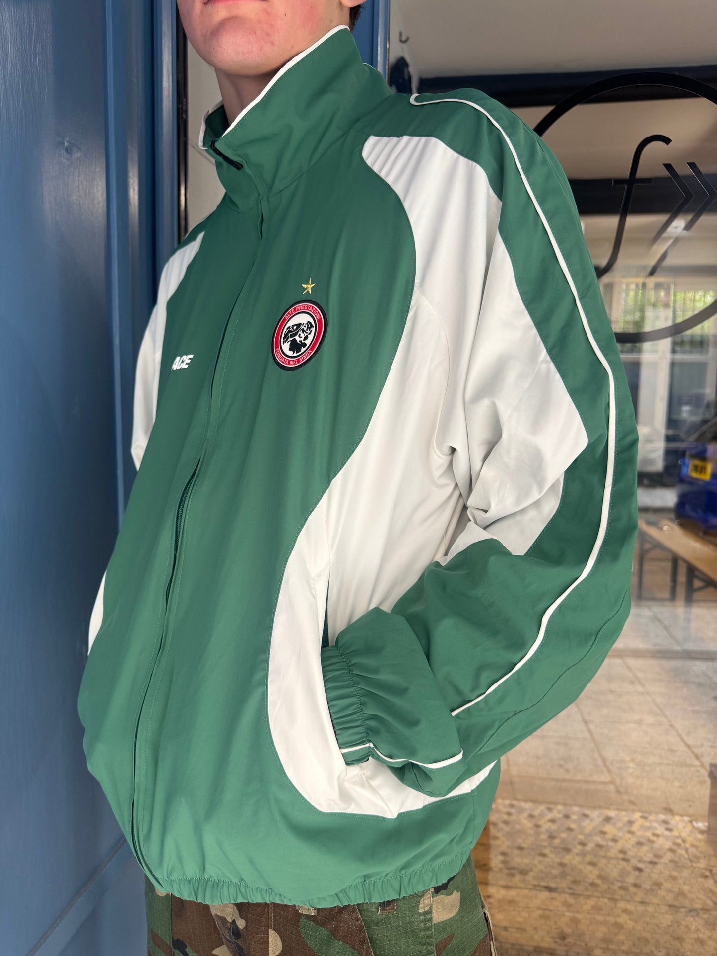 Palace Green/White Panel Pro Team Palco Shell Jacket