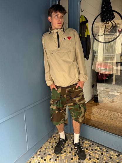 Commes Des Garcons Play X K-Way Stone Pack Away Windbreaker
