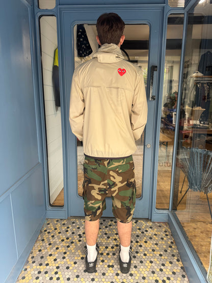 Commes Des Garcons Play X K-Way Stone Pack Away Windbreaker