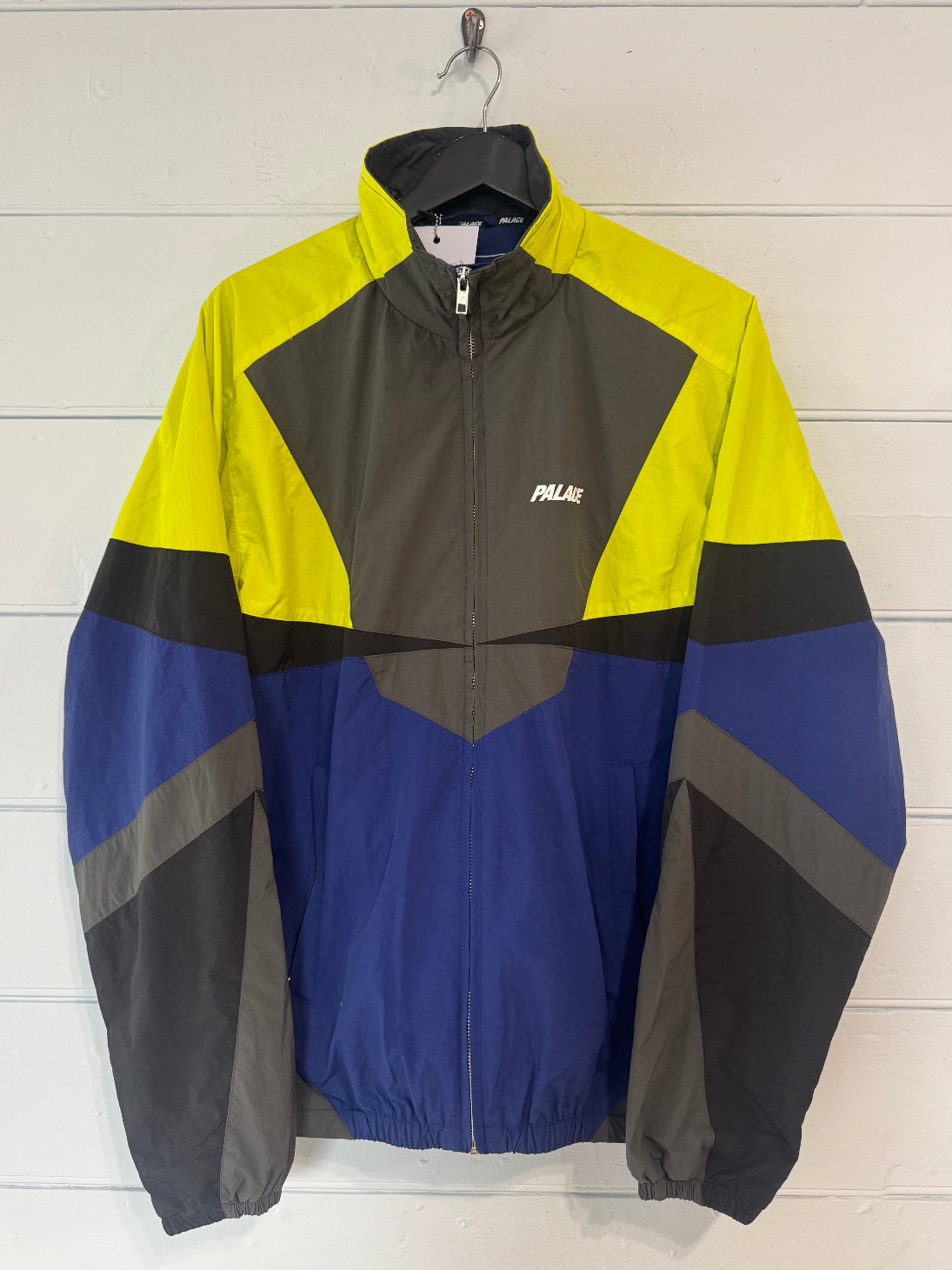 Palace Blue/ Acid/ Khaki Panelled Shell Jacket